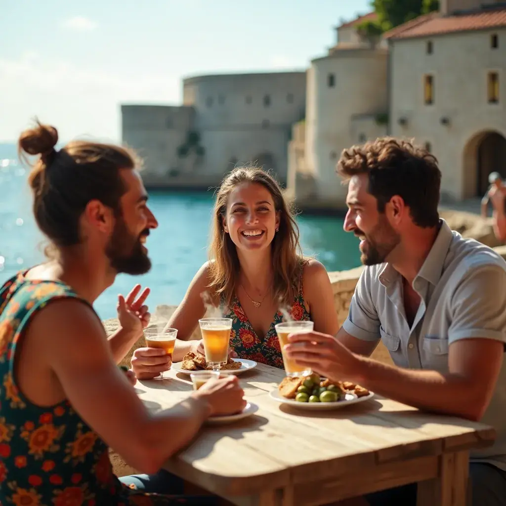 Biljni čaj s tribulusom u čaši s vrućom vodom.